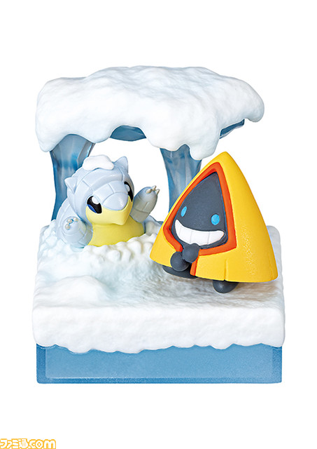 【ポケモン】雪の中で佇むグレイシアや氷の結晶と戯れるアローラロコンなど、雪原がテーマのかわいいジオラマフィギュアが発売