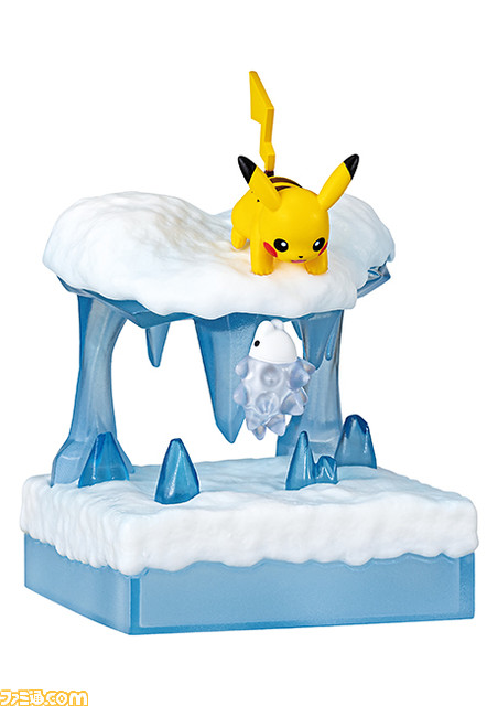【ポケモン】雪の中で佇むグレイシアや氷の結晶と戯れるアローラロコンなど、雪原がテーマのかわいいジオラマフィギュアが発売