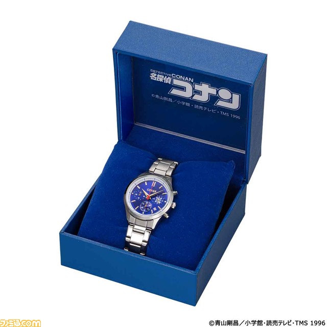 『名探偵コナン』江戸川コナン、怪盗キッドをイメージしたスタイリッシュなコラボ腕時計が発売。ストップウォッチ機能を搭載、裏蓋にはイラストが刻印