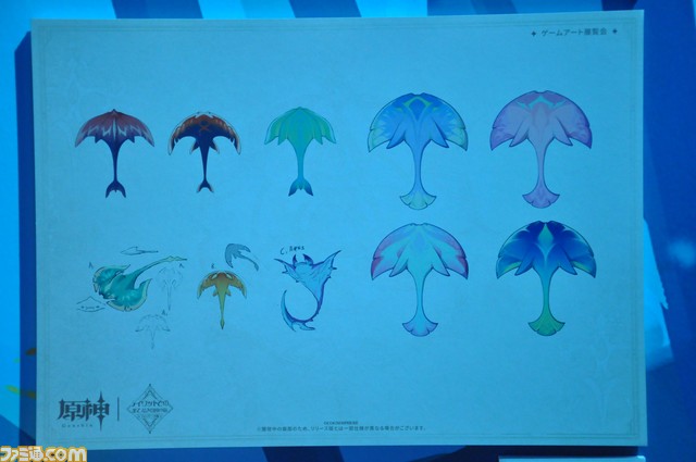 【原神】ゲームアート展覧会リポート。原画や設定図、初期デザイン、実寸大の鍛造武器など、旅人が求めたものがここにある【写真200点超え】