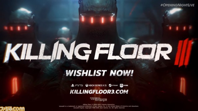 オンライン協力FPS『Killing Floor3』が発表。対応プラットフォームはPS5、XSX|S、PC【gamescom 2023】