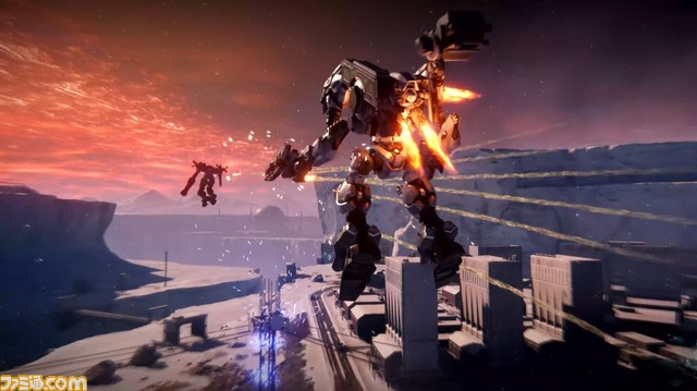 『アーマード・コア6』巨大なチェーンソーやジェット噴射で突っ込む槍などの武器を確認。ロンチトレーラーが公開