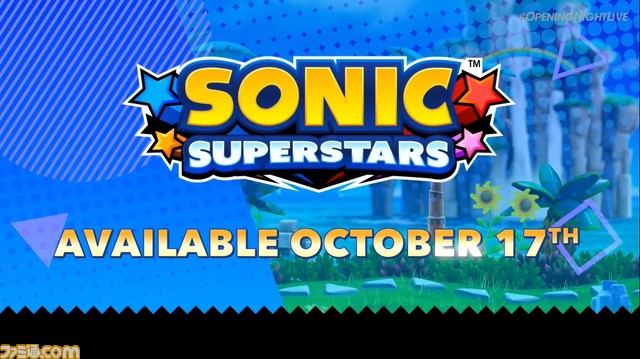 『ソニックスーパースターズ』10月17日発売決定。おなじみの2D横スクロールのプレイ感はそのままに、3Dグラフィックで進化したシリーズ最新作【gamescom 2023】