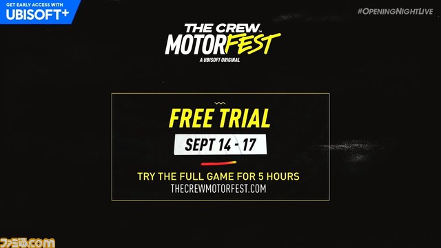 『ザ クルー:モーターフェス』を5時間体験できるフリートライアルが9月14日~17日に開催。最新PVも公開【gamescom 2023】