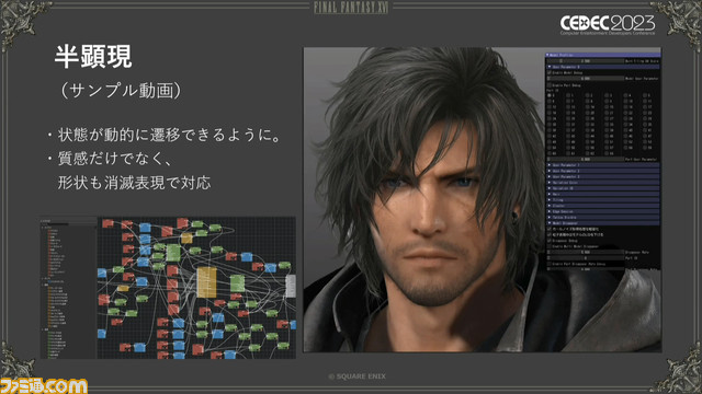 『FF16』召喚獣＆キャラモデル制作舞台裏。ゲームパートもムービーパートもひとつのモデルでこなせる仕組みを解説【CEDEC2023】