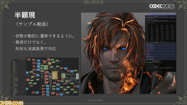 『FF16』召喚獣＆キャラモデル制作舞台裏。ゲームパートもムービーパートもひとつのモデルでこなせる仕組みを解説【CEDEC2023】