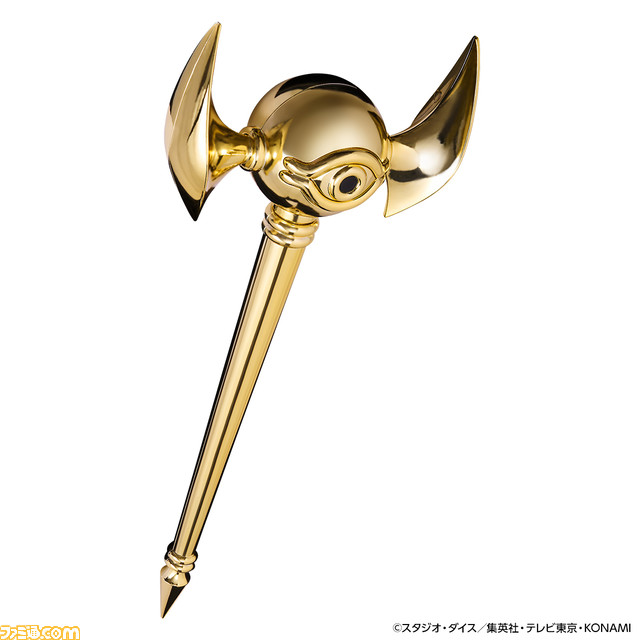 『遊戯王』マリクの千年ロッドが予約開始。真空蒸着メッキ加工を施した超豪華仕様で商品化。闇マリクモードでは“ラーの翼神竜”召喚台詞などが再生可能