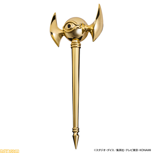 『遊戯王』マリクの千年ロッドが予約開始。真空蒸着メッキ加工を施した超豪華仕様で商品化。闇マリクモードでは“ラーの翼神竜”召喚台詞などが再生可能
