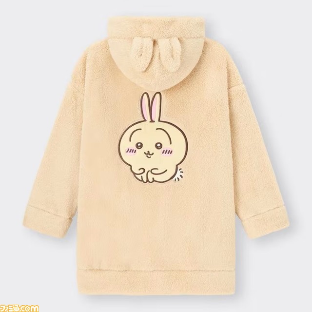 『ちいかわ』コラボアイテムがGUで9月22日より登場。ちいかわ、ハチワレ、うさぎのポーチとモモンガスウェットプルオーバーがかわいい