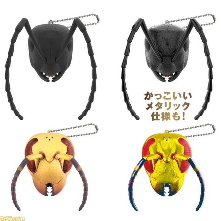 【超デカい】アリとハチの顔を100倍ズームしたカプセルトイが本日(8/30)より登場。リアルすぎる見た目は迫力満点!