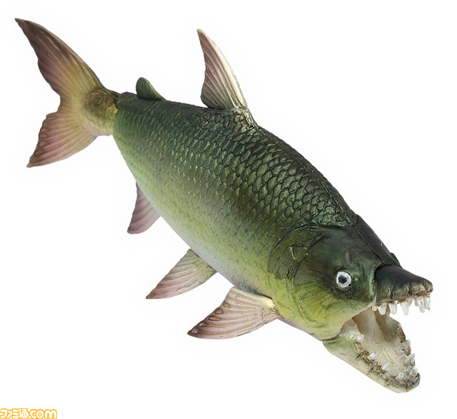 ムベンガやアリゲーターガー、ウツボが立体化した怪魚ガチャが登場。口や尾びれ、体が動くほか解説入りのミニパンフ付き