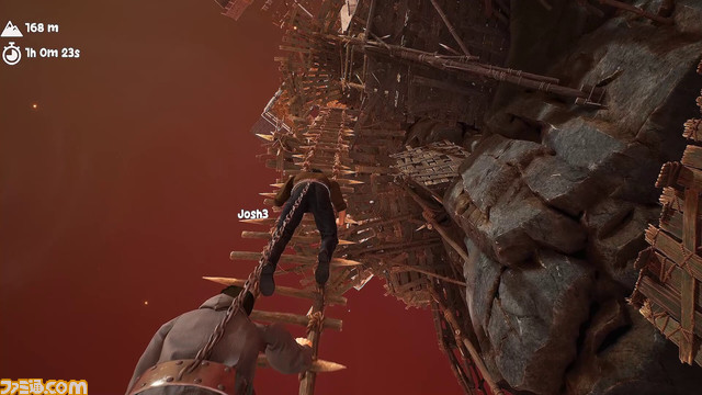 数珠つなぎ協力アクション『Chained Together』Steamで10月配信。ひとりでも落下してしまうとほかのプレイヤーも道連れに