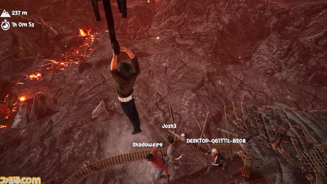 数珠つなぎ協力アクション『Chained Together』Steamで10月配信。ひとりでも落下してしまうとほかのプレイヤーも道連れに