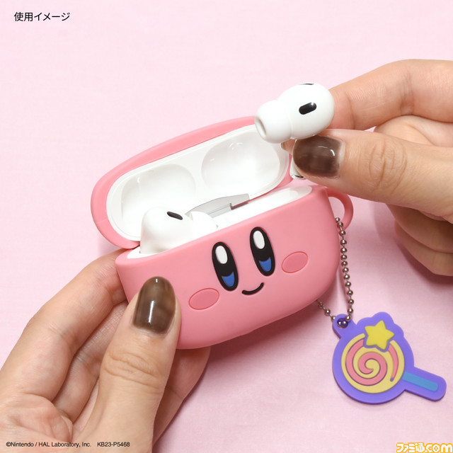 『星のカービィ』AirPods Pro（第1＆第2世代）対応のシリコンケースが11月に発売。かわいいカービィフェイスのカバーで音楽ライフを彩ろう