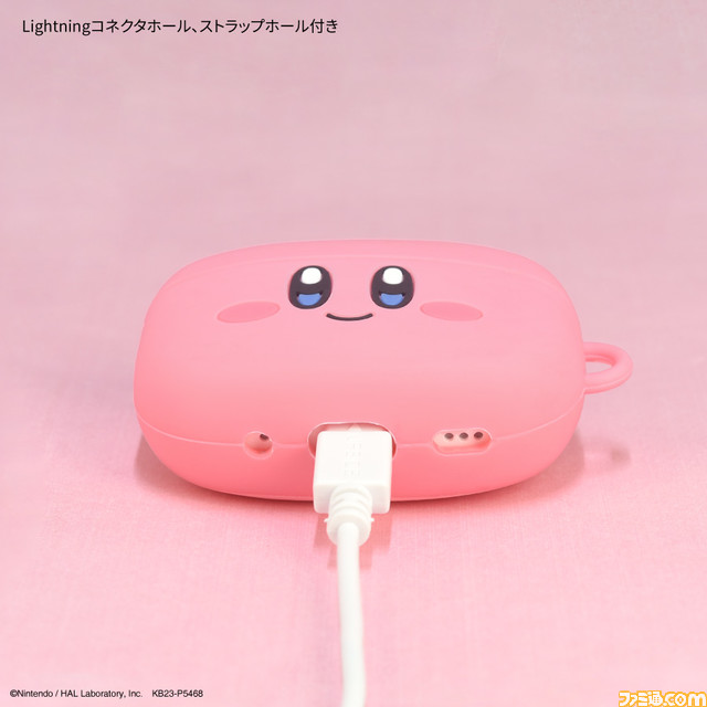 『星のカービィ』AirPods Pro（第1＆第2世代）対応のシリコンケースが11月に発売。かわいいカービィフェイスのカバーで音楽ライフを彩ろう
