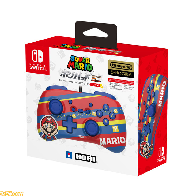 『スーパーマリオ』デザインのSwitch・PC対応ミニコントローラーがキュート。ホリが新製品を発表