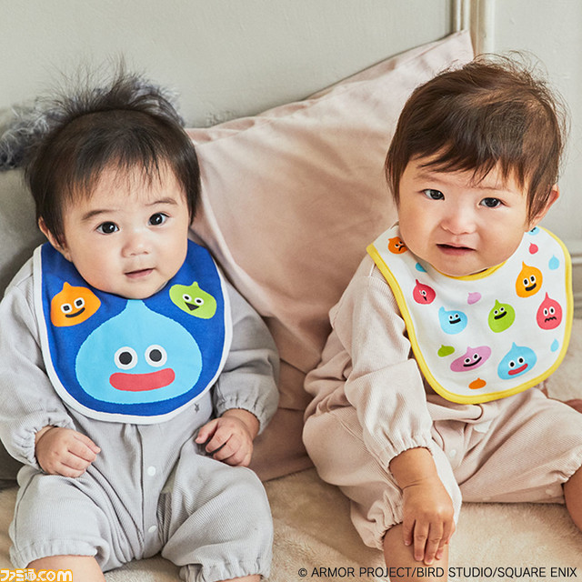 『ドラクエ』スライムタワーの色合いの帽子＆ミトンセットがかわいい。ベビー＆キッズ向け新商品が9月22日発売