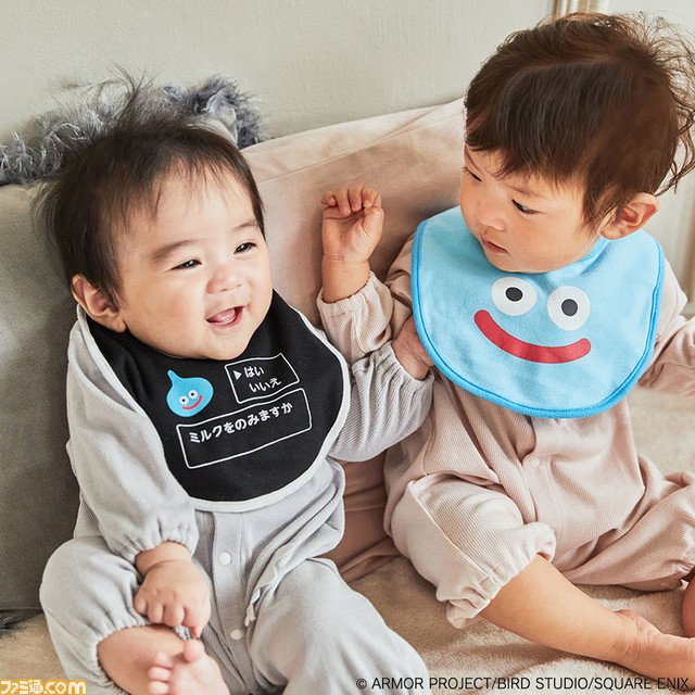 『ドラクエ』スライムタワーの色合いの帽子＆ミトンセットがかわいい。ベビー＆キッズ向け新商品が9月22日発売