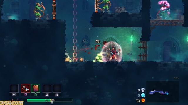 『Dead Cells』追加DLC収録の完全版が本日（9/14）発売。『悪魔城ドラキュラ』でお馴染みの武器やモンスターが登場。アルカードやリヒターになれるスキンも