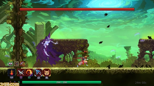 『Dead Cells』追加DLC収録の完全版が本日（9/14）発売。『悪魔城ドラキュラ』でお馴染みの武器やモンスターが登場。アルカードやリヒターになれるスキンも