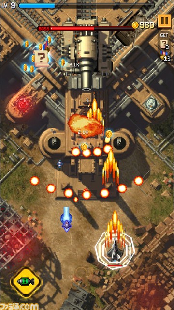 名作2Dシューティング『ストライカーズ1945』がスマホアプリで蘇る。原作の雰囲気はそのままにスキルやレベルアップシステムなど新要素を追加