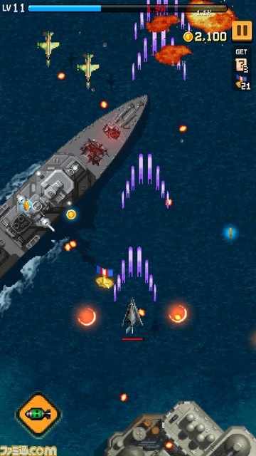 名作2Dシューティング『ストライカーズ1945』がスマホアプリで蘇る。原作の雰囲気はそのままにスキルやレベルアップシステムなど新要素を追加