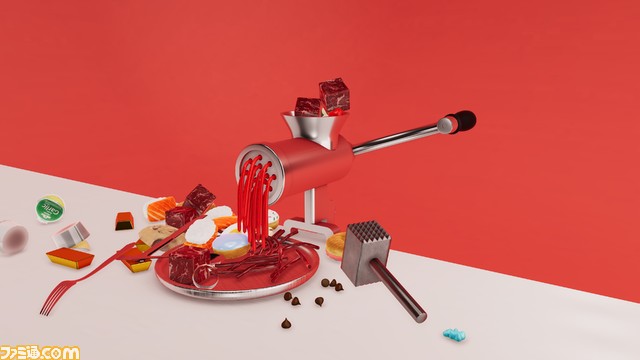 食べ物で遊ぶアートシミュ『Nour: Play With Your Food』配信開始。無数のハンバーガー、宙を舞う食材などなんでもアリ