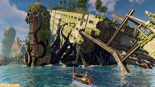 “戦闘なし”の水没都市探索アクション『ミクと水没都市 廃墟の謎』12月14日に発売決定。謎の植物に覆われた遺跡を浄化して全エリアを救え