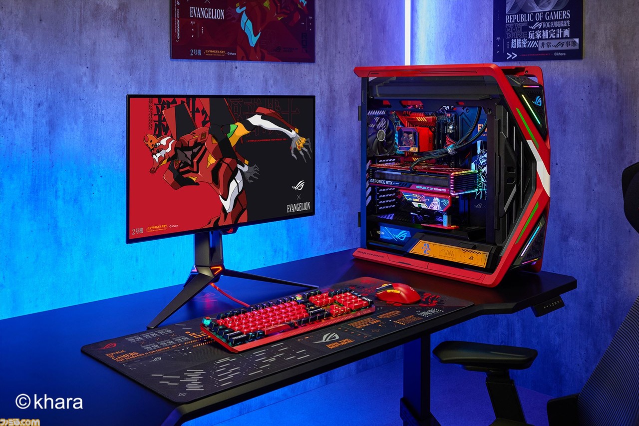 ASUSのゲーミングブランド“ROG”が『エヴァンゲリオン』アスカと2号機 ASUSのゲーミングブランド“ROG”が『エヴァンゲリオン』アスカと2号機