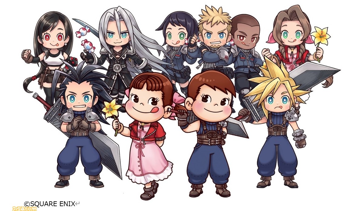FINAL FANTASY VII EVER CRISIS』と不二家のペコちゃんポコ