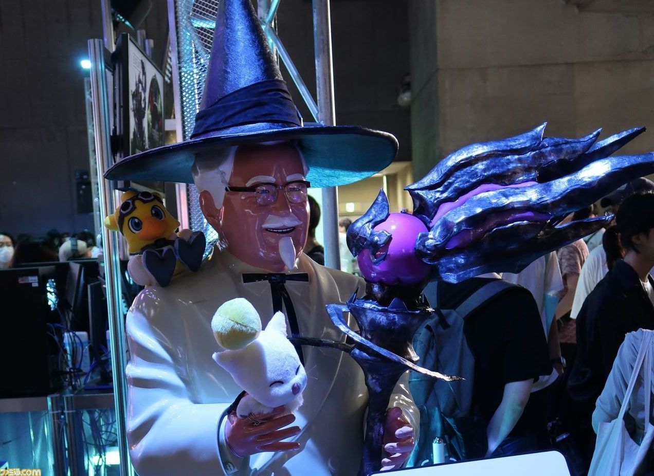 FF14』黒魔道士姿のカーネル・サンダースが10月4日からのケンタッキー