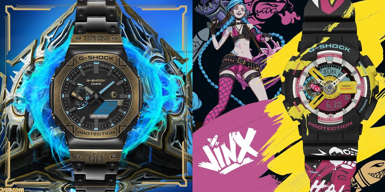 LoL』×G-SHOCKのコラボ腕時計が10月20日発売。暴走パンクガール