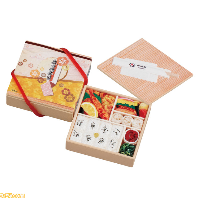 “崎陽軒”のお弁当とシウマイがミニチュアになってガシャポンに登場。蓋を開けると本物そっくりなおかずが出てくる仕様