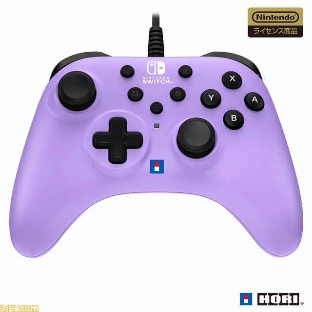 【HORI】Switch用コントローラー“ホリパッド TURBO for Nintendo Switch/PC”（ライトパープル/ライムイエロー）が11月に発売。高耐久のパーツを使用