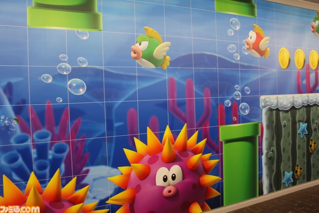 『スーパーマリオ』の世界を表現したグラフィック(壁画)が京都・四条通地下道に登場。目だけではなく耳でも堪能できる楽しい展示