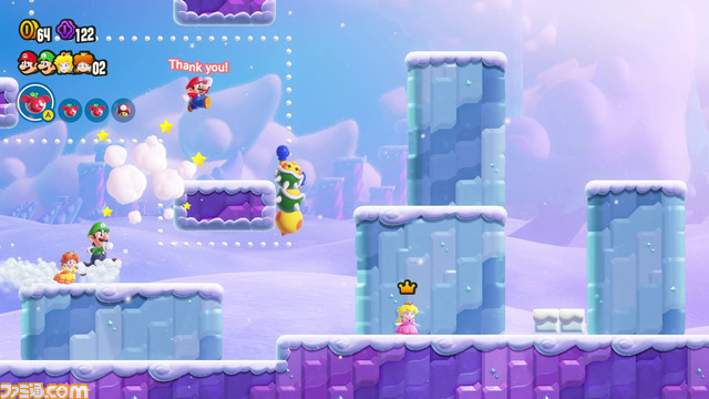 『スーパーマリオブラザーズ ワンダー』レビュー。ゾウ変身やワンダーの変化に笑い、バッジの恩恵やマルチプレイでの手助けに泣いた。これぞ親子で楽しめる横スクロールアクションゲームの決定版