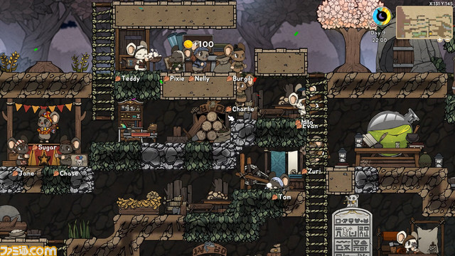 ネズミ王国建設シム『Ratopia』が11月6日リリース予定。地下に潜って遺跡探索、敵に食われないように生き抜く経済戦略サバイバル