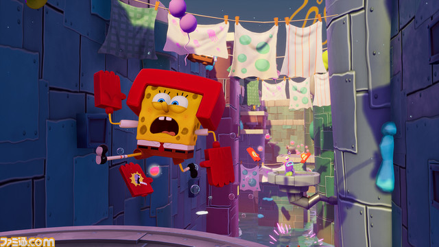 『スポンジ・ボブ:ザ コズミック シェイク』PS5・Xbox Series X|SのDL版が発売。ユニークスキルを手に入れて、7つの危険な世界の敵に立ち向かおう