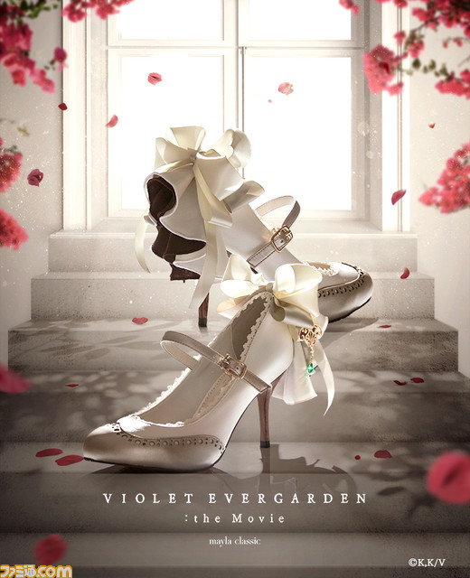 『ヴァイオレット・エヴァーガーデン』パンプス新色“キントハイト”は落ち着いたグリーンと華やかなリボンがエレガント。10月30日18時より受注開始