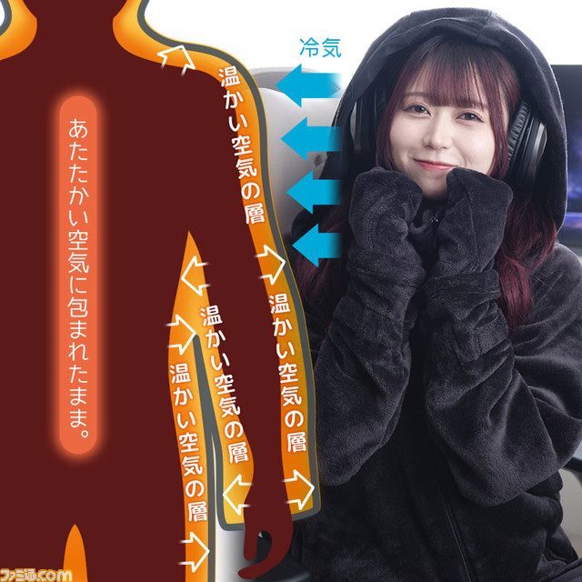 【ゲーミング着る毛布】4年ぶりの新作『ダメ着4Gネクスト』発売。操作を邪魔せず指先の冷えを防ぐ“可変ミトン”で集中度アップ