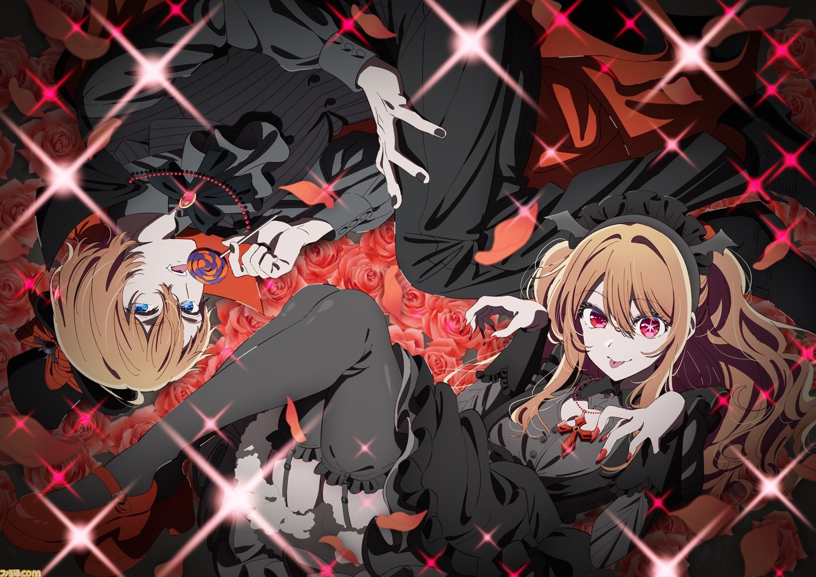 アニメ『【推しの子】』アクアとルビーを描いたハロウィンイラストを