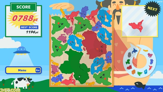 スイカゲーム系パズル『北海道ゲーム』発売。すんごい表情の都道府県たちを積み上げて北海道を作る