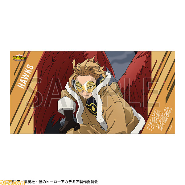 『ヒロアカUA展』グッズ第1弾が公開。ホークスもにっこりのエンデヴァーマスコット、デクのTシャツ風クッキーなどが登場