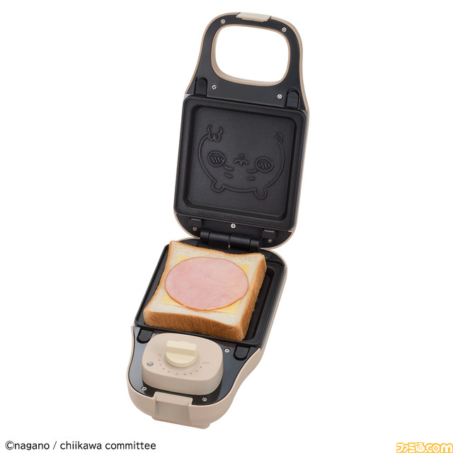 【かわいい】“マルチサンドメーカー ちいかわ”の予約がプレミアムバンダイにて開始。ちいかわ型のホットサンド＆ミニケーキがかんたんに焼ける