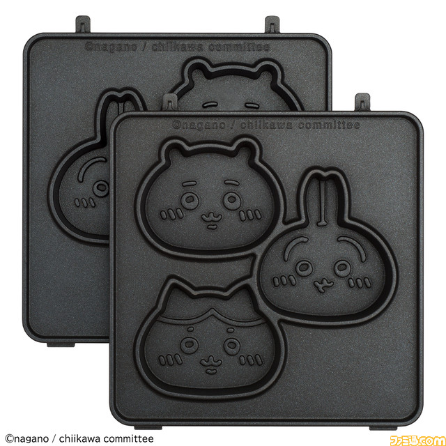 【かわいい】“マルチサンドメーカー ちいかわ”の予約がプレミアムバンダイにて開始。ちいかわ型のホットサンド＆ミニケーキがかんたんに焼ける