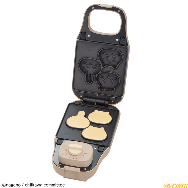 【かわいい】“マルチサンドメーカー ちいかわ”の予約がプレミアムバンダイにて開始。ちいかわ型のホットサンド＆ミニケーキがかんたんに焼ける