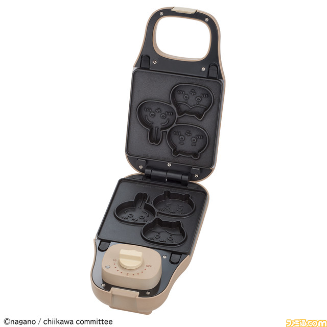 【かわいい】“マルチサンドメーカー ちいかわ”の予約がプレミアムバンダイにて開始。ちいかわ型のホットサンド＆ミニケーキがかんたんに焼ける