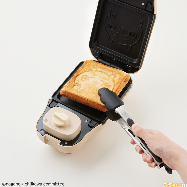 【かわいい】“マルチサンドメーカー ちいかわ”の予約がプレミアムバンダイにて開始。ちいかわ型のホットサンド＆ミニケーキがかんたんに焼ける