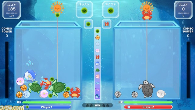 『クジラゲームオンライン』が配信開始。まるで『ぷよぷよ』のようなマルチ対戦も楽しめるスイカ系パズルゲーム