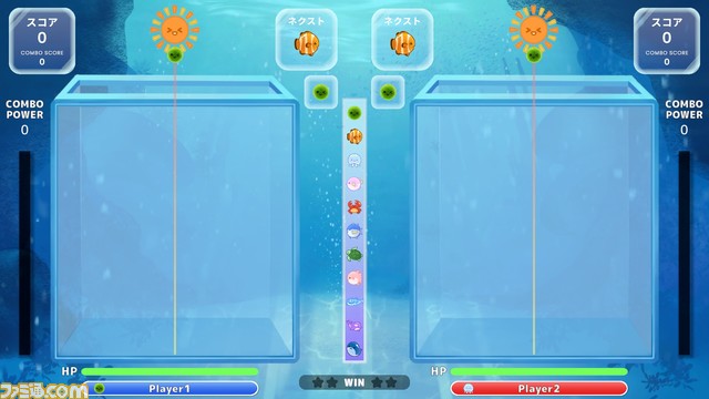 『クジラゲームオンライン』が配信開始。まるで『ぷよぷよ』のようなマルチ対戦も楽しめるスイカ系パズルゲーム